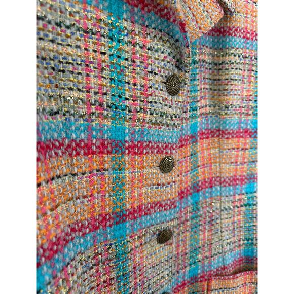 NWT Emanuel Ungaro Paris Parallele Tweed wool blazer 90's vintage 16 XL - Picture 3 of 16